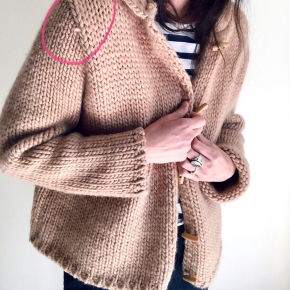 Chunky knit 100% wool cardigan - Picture 10 of 16